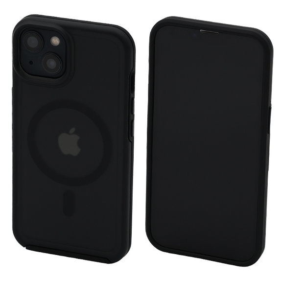 FixPremium - Coque transparente avec MagSafe pour iPhone 14, frost black