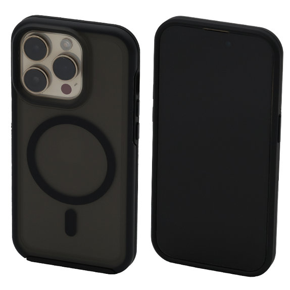 FixPremium - Coque transparente avec MagSafe pour iPhone 14 Pro, frost black