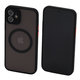 FixPremium - Étui Matte avec MagSafe pour iPhone 12, noir