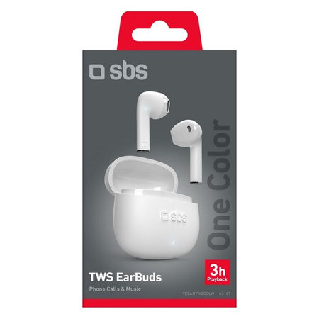 SBS - Casque sans fil TWS One Color, blanc