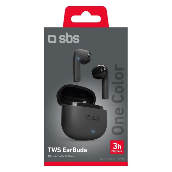 SBS - Casque sans fil TWS One Color, noir