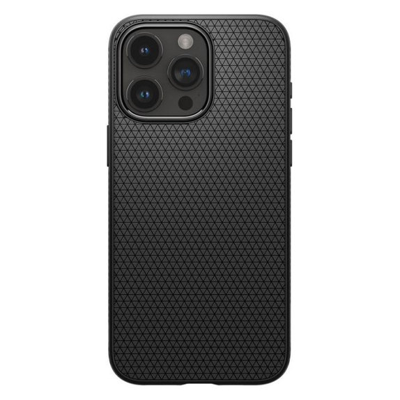 Spigen - Étui Liquid Air pour iPhone 15 Pro Max, Matte Black
