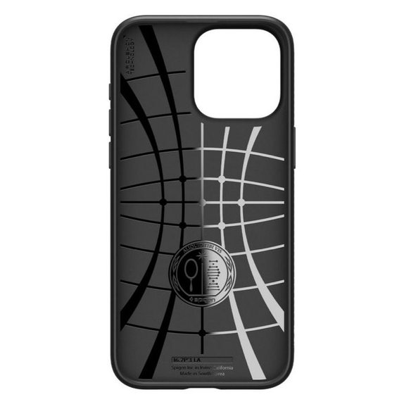 Spigen - Étui Liquid Air pour iPhone 15 Pro Max, Matte Black