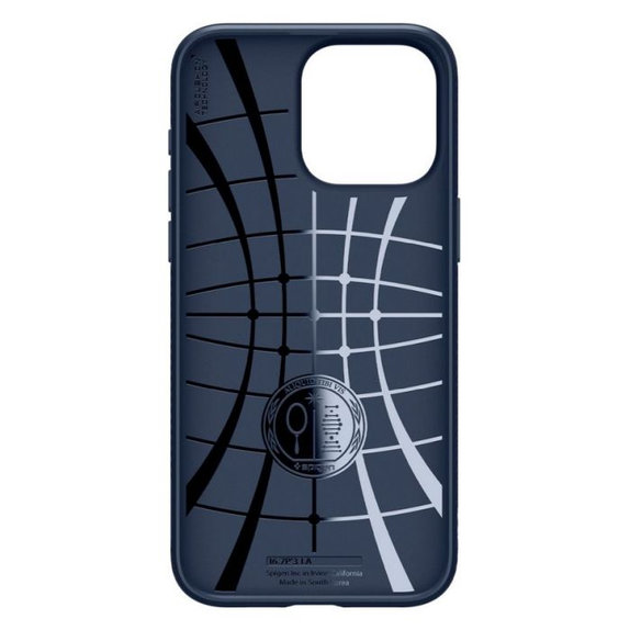 Spigen - Étui Liquid Air pour iPhone 15 Pro, Navy Blue