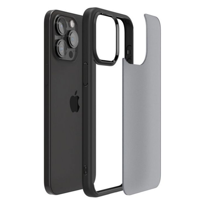 Spigen - Étui Ultra Hybrid pour iPhone 15 Pro, Frost Black