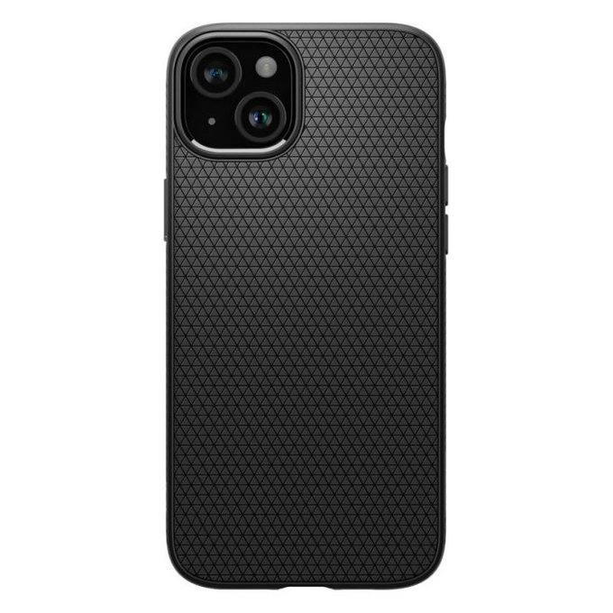 Spigen - Étui Liquid Air pour iPhone 15, Matte Black