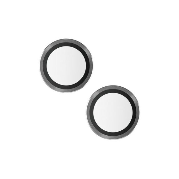 PanzerGlass - Couvercle de Protection d'Objectif d'Appareil Hoops pour iPhone 15 et 15 Plus, transparent