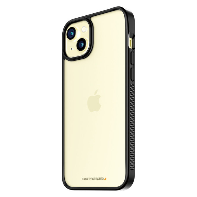 Étui ClearCase D3O pour iPhone 15 Plus, Noir, PanzerGlass