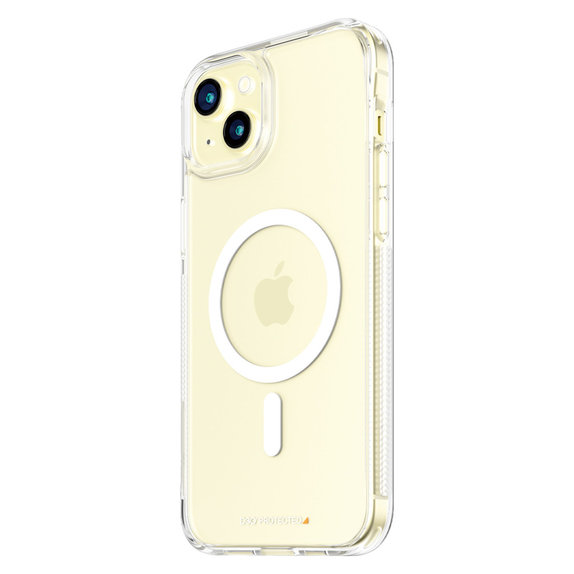 Étui HardCase D3O avec MagSAFE by PanzerGlass pour iPhone 15 Plus, Transparent, PanzerGlass