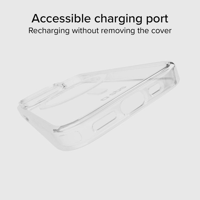 SBS - Étui Light Mag avec MagSafe pour iPhone 15 Pro, transparente