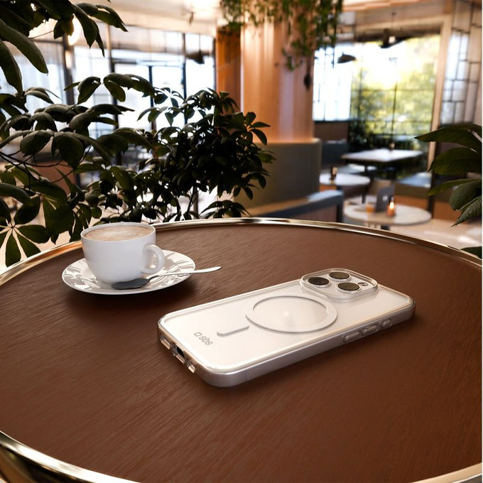 SBS - Étui Light Mag avec MagSafe pour iPhone 15 Pro, transparente