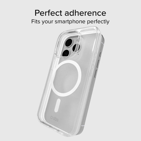 SBS - Étui Light Mag avec MagSafe pour iPhone 15 Pro Max, transparente