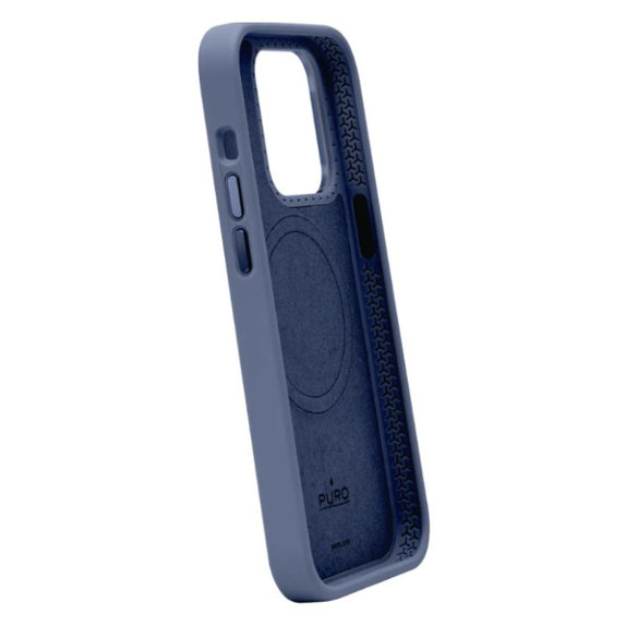 PURO - Étui ICON MAG PRO s MagSafe pour iPhone 15 Pro, bleu foncé