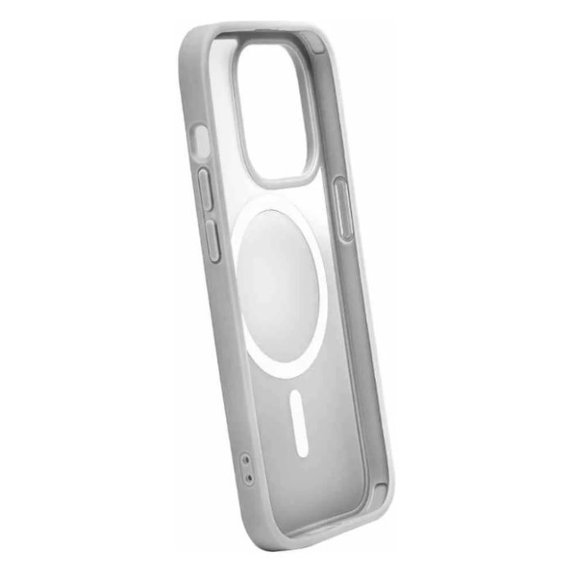 PURO - Étui Gradient s MagSafe pour iPhone 15 Pro, argenté