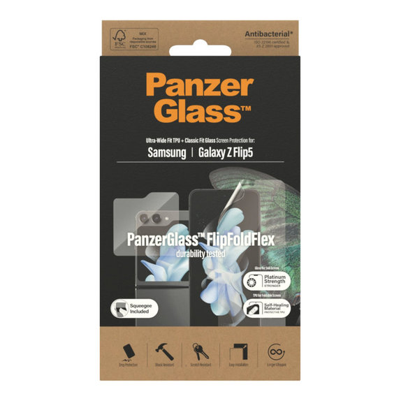 Film de protection UWF AB pour Samsung Z Flip5, Transparent, PanzerGlass