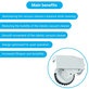Roidmi EVE Plus - Roue avec moteur (gauche) (Blanc)