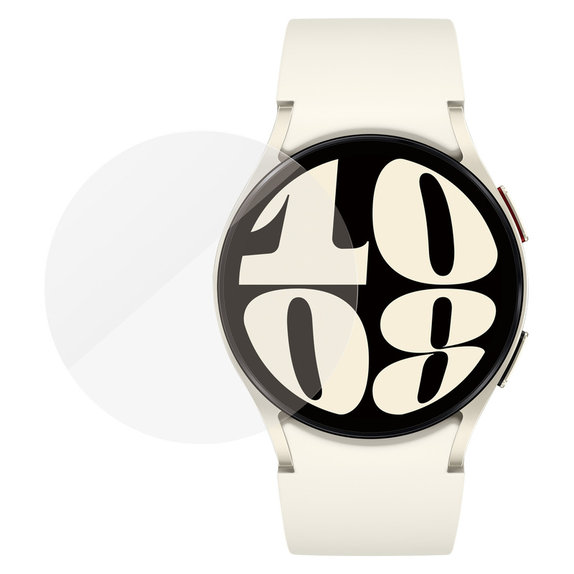 Verre trempé Flat Glass AB pour Samsung Galaxy Watch6 44 mm, Clair, PanzerGlass