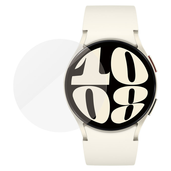 Verre trempé Flat Glass AB pour Samsung Galaxy Watch6 44 mm, Clair, PanzerGlass