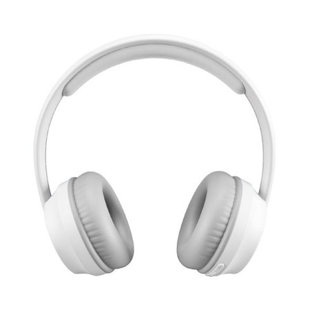 Music Hero - Stereo Casque sans fil Skidup avec un micro, blanc