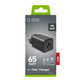 Adaptateur de voyage NanoTube 2x USB-C/USB-A, GaN, 65 W PD, noir, SBS