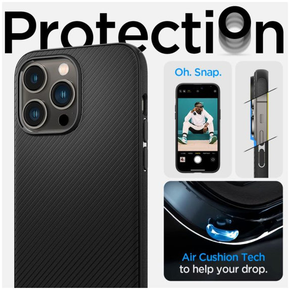 Spigen - Étui Mag Armor avec MagSafe pour iPhone 14 Pro, Matte Black