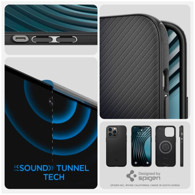 Spigen - Étui Mag Armor avec MagSafe pour iPhone 14 Pro, Matte Black