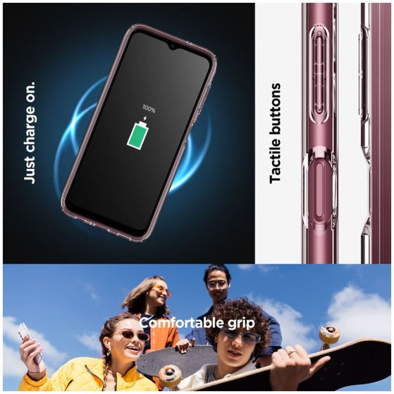 Spigen - Étui Liquid Air pour Samsung Galaxy A14 5G, Crystal Clear
