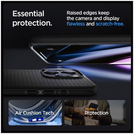 Spigen - Étui Mag Armor avec MagSafe pour iPhone 15 Pro Max, Matte Black