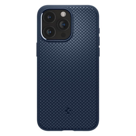 Spigen - Étui Mag Armor avec MagSafe pour iPhone 15 Pro Max, Navy Blue