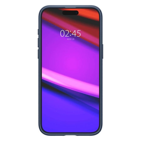 Spigen - Étui Mag Armor avec MagSafe pour iPhone 15 Pro Max, Navy Blue