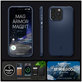 Spigen - Étui Mag Armor avec MagSafe pour iPhone 15 Pro Max, Navy Blue