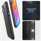 Spigen - Étui Mag Armor avec MagSafe pour iPhone 15, Matte Black