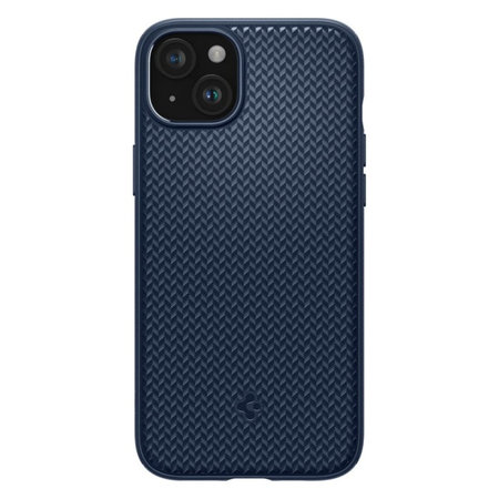 Spigen - Étui Mag Armor avec MagSafe pour iPhone 15, Navy Blue