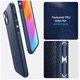 Spigen - Étui Mag Armor avec MagSafe pour iPhone 15, Navy Blue