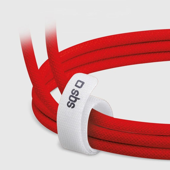 SBS - Câble USB-C/USB-C, 60W, PD, 1.5m, rouge