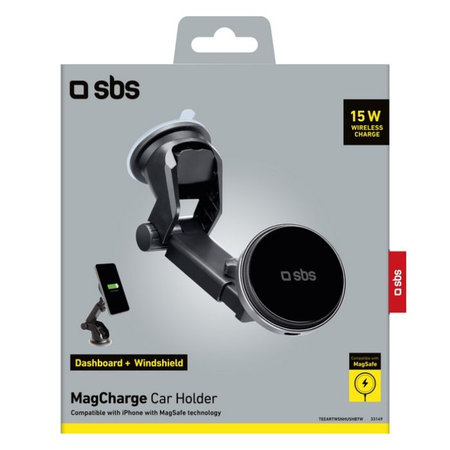 SBS - Porte-voiture MagCharge, 15W, noir