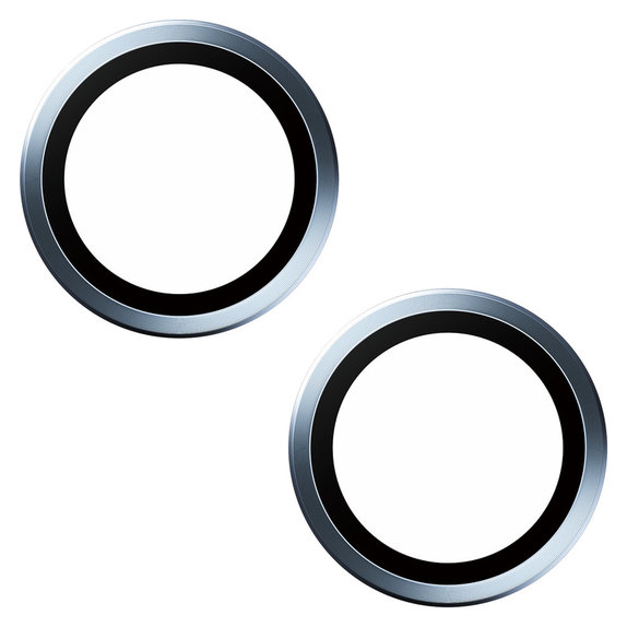 Protection d'objectif de caméra Hoops pour iPhone 15/15 Plus, Bleu, PanzerGlass