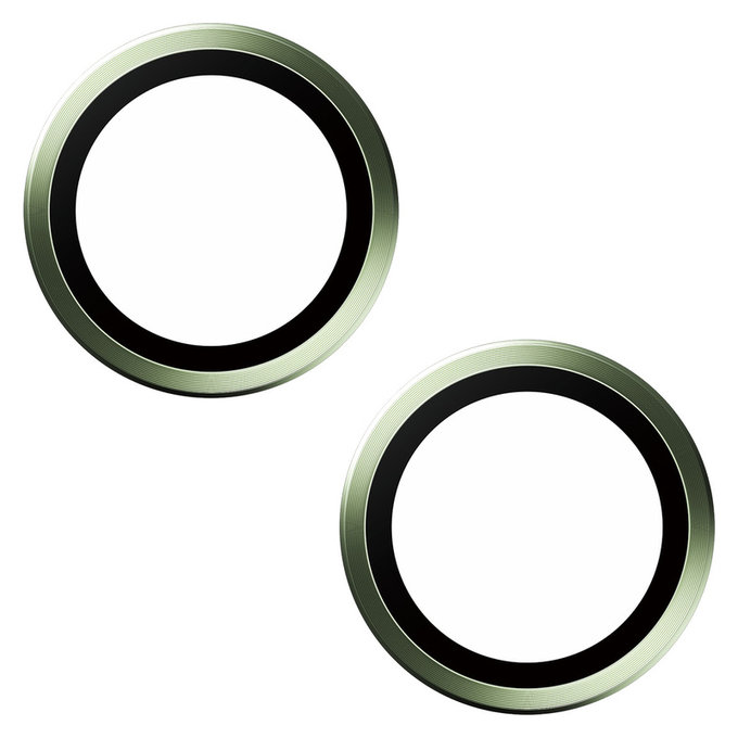 Protection d'objectif de caméra Hoops pour iPhone 15/15 Plus, Vert, PanzerGlass