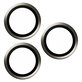 Protection d'objectif de caméra Hoops pour iPhone 15 Pro/15 Pro Max, Natural Metal, PanzerGlass