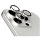 Protection d'objectif de caméra Hoops pour iPhone 15 Pro/15 Pro Max, White Titanium, PanzerGlass