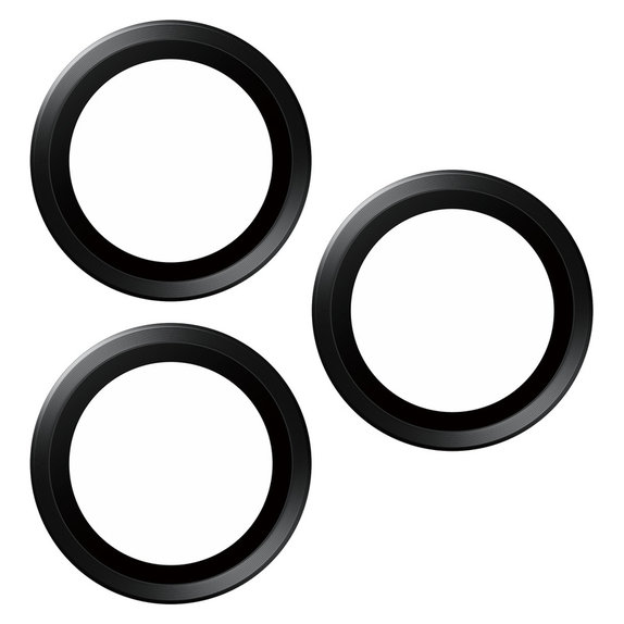 Protection d'objectif de caméra Hoops pour iPhone 15 Pro/15 Pro Max, Black Titanium, PanzerGlass