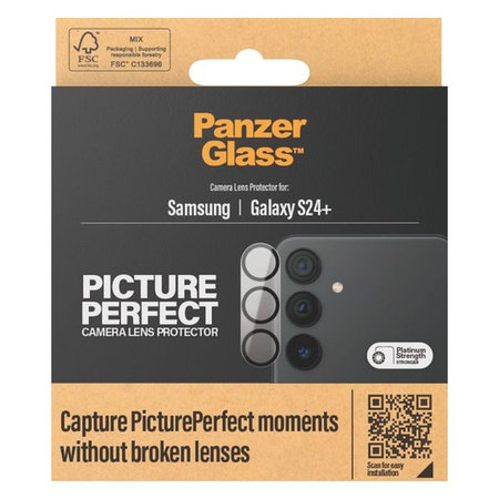 PanzerGlass - Couvercle de Protection d'Objectif d'Appareil PicturePerfect pour Samsung Galaxy S24+, noir