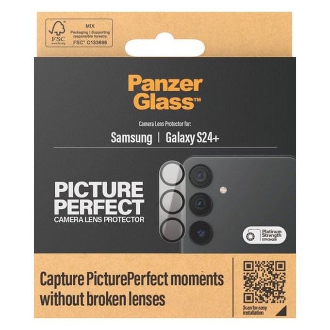 PanzerGlass - Couvercle de Protection d'Objectif d'Appareil PicturePerfect pour Samsung Galaxy S24+, noir