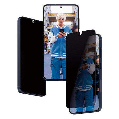 PanzerGlass - Verre Trempé Re:Fresh UWF Privacy avec l'applicateur pour Samsung Galaxy S24, noir