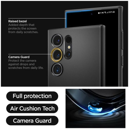 Spigen - Étui Thin Fit pour Samsung Galaxy S24 Ultra, noir