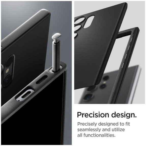 Spigen - Étui Thin Fit pour Samsung Galaxy S24 Ultra, noir