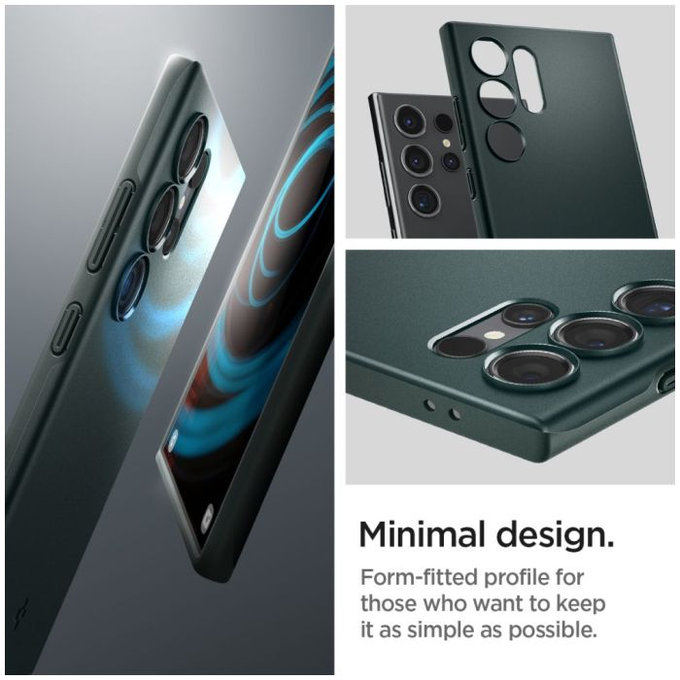 Spigen - Étui Thin Fit pour Samsung Galaxy S24 Ultra, Abyss Green