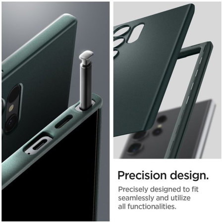 Spigen - Étui Thin Fit pour Samsung Galaxy S24 Ultra, Abyss Green