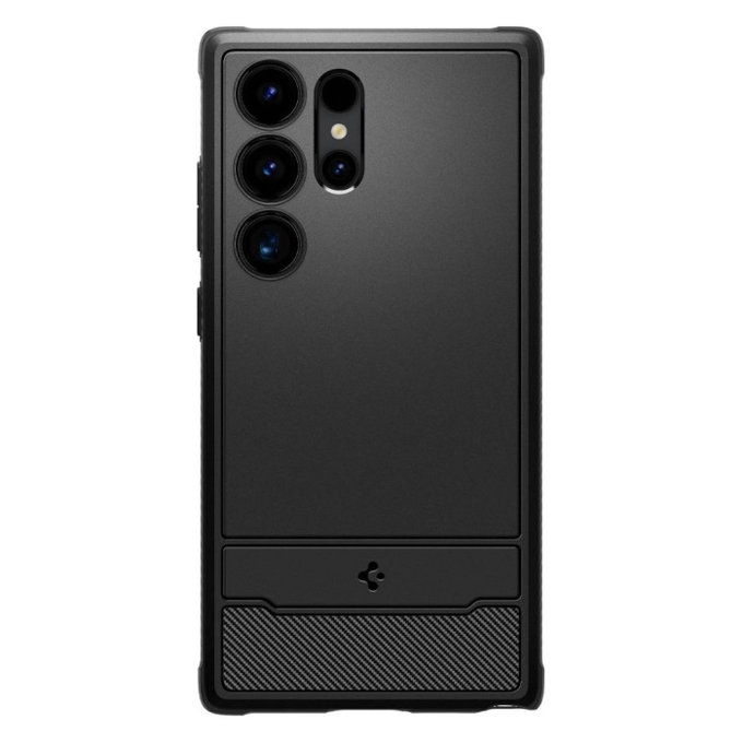 Spigen - Étui Rugged Armor pour Samsung Galaxy S24 Ultra, Matte Black