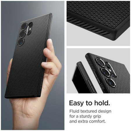 Spigen - Étui Liquid Air pour Samsung Galaxy S24 Ultra, Matte Black